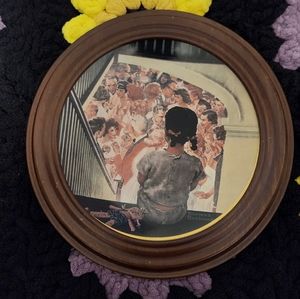 "A Balcony Seat" plate by Norman Rockwell